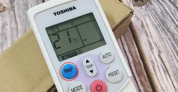 Nút PAP trên remote máy lạnh Toshiba là gì? Hướng dẫn cách sử dụng