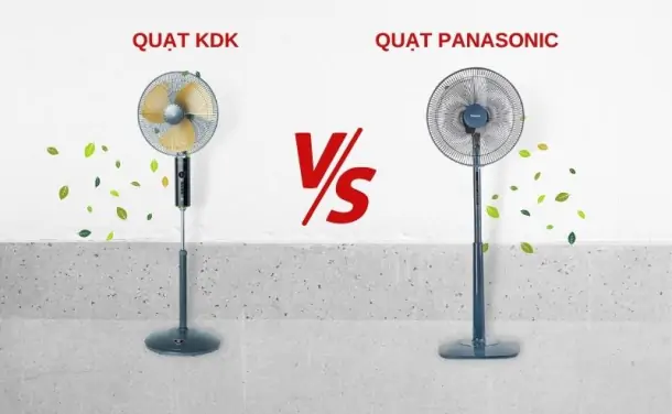So sánh quạt Kdk và Panasonic