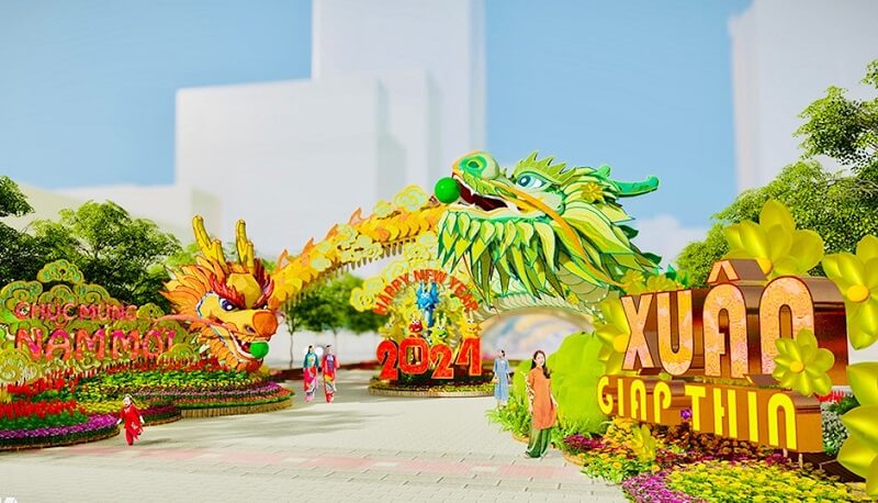 Thời gian đón khách của đường hoa Nguyễn Huệ 2024