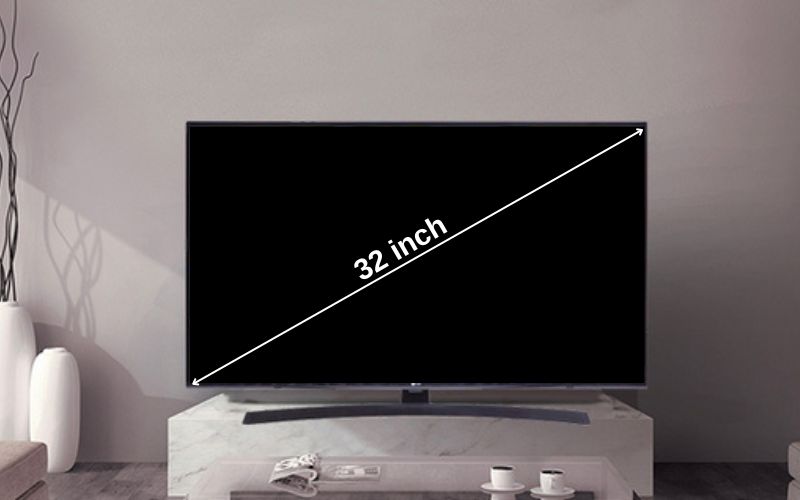 Giải đáp Kích thước tivi 32 inch dài bao nhiêu cm