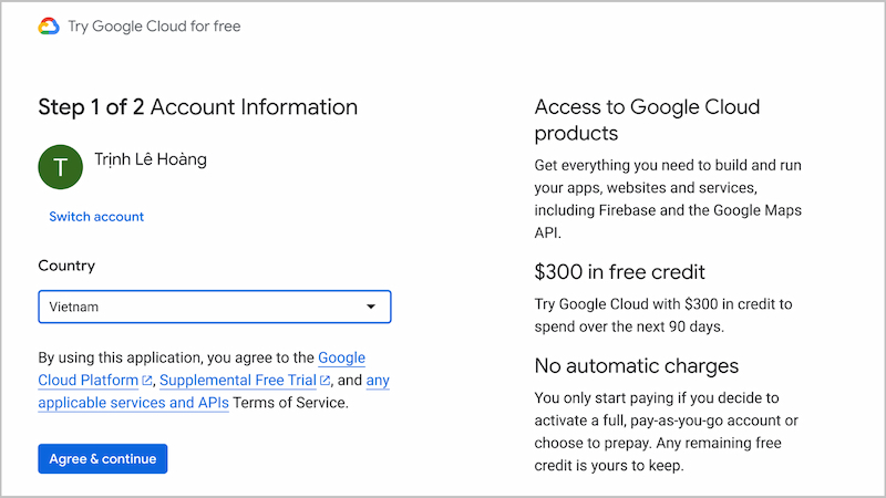 Chọn quốc gia Việt Nam