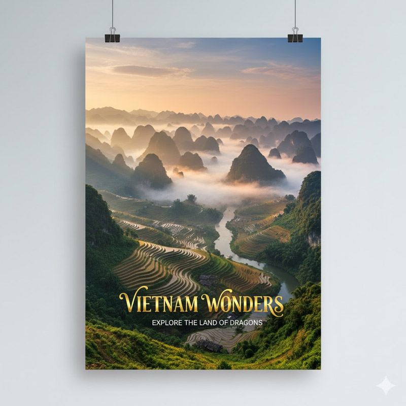 Mô tả phong cách cụ thể nếu cần thêm chữ khi viết prompt