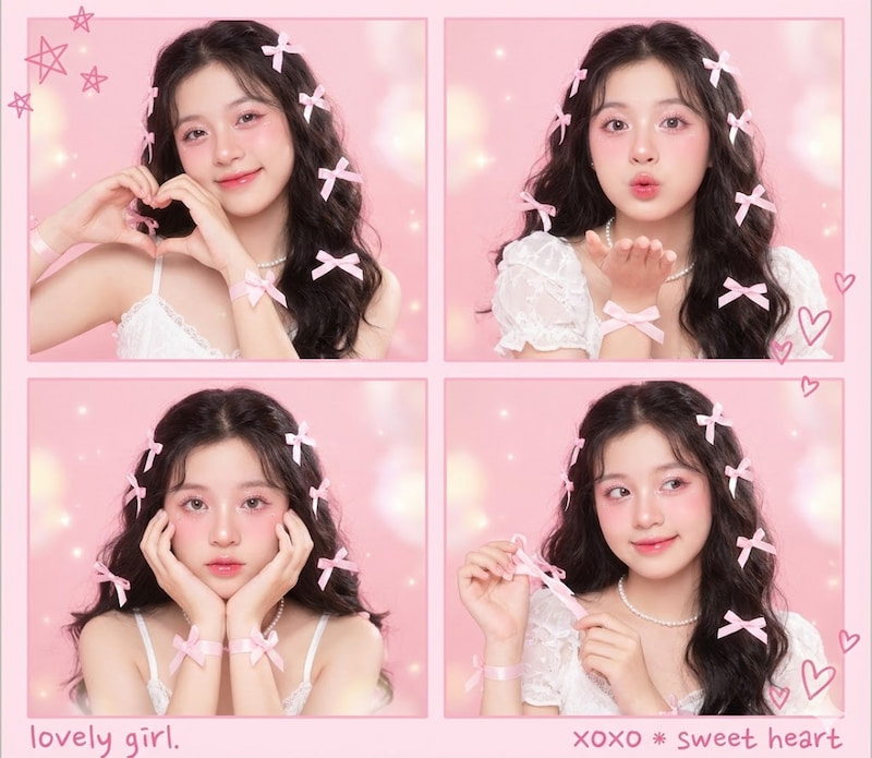 Prompt 3: Concept Photobooth nàng thơ, dễ thương