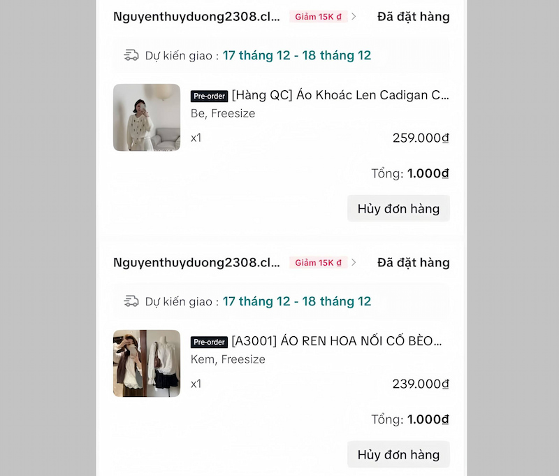 Chém giá trên Tiktok