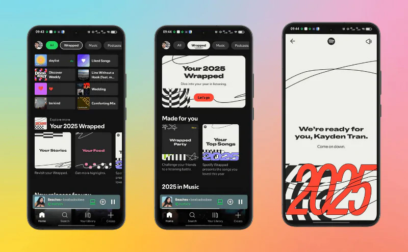 Cách xem Spotify Wrapped 2025 trên điện thoại