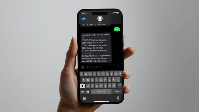 Kiểm tra lại gói cước và chính sách nhà mạng