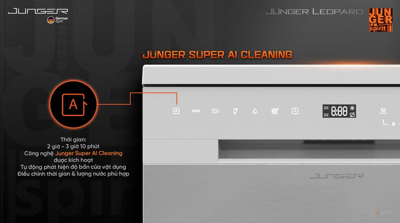 Junger Super AI Cleaning máy rửa chén DWJ-140