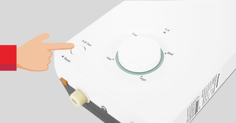 Kiểm tra thiết bị chống giật ELCB của máy nước nóng Panasonic