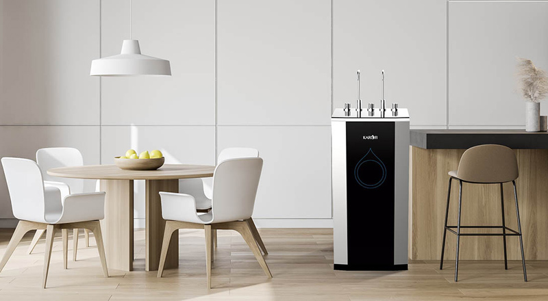 Máy lọc nước nóng lạnh Karofi KAD-C55 10 lõi có kích thước nhỏ gọn