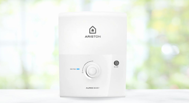 Máy Nước Nóng Trực Tiếp Ariston Aures Easy 3.5 có thiết kế nhỏ gọn
