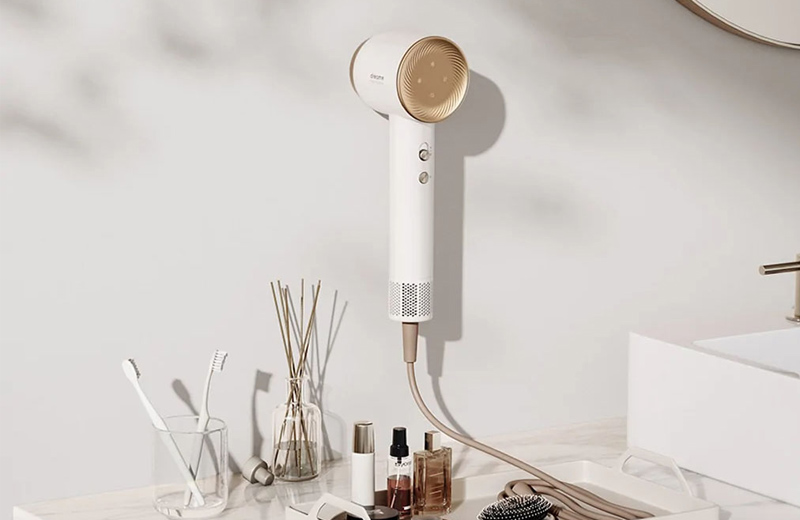Máy Sấy Tóc Dreame AHD6A-WH có thiết kế trụ tròn hiện đại