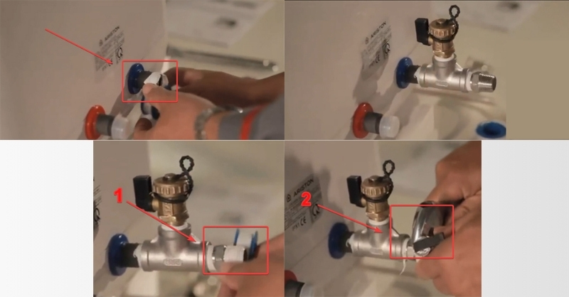 Thao tác trước khi tiến hành lắp đặt máy nước nóng gián tiếp