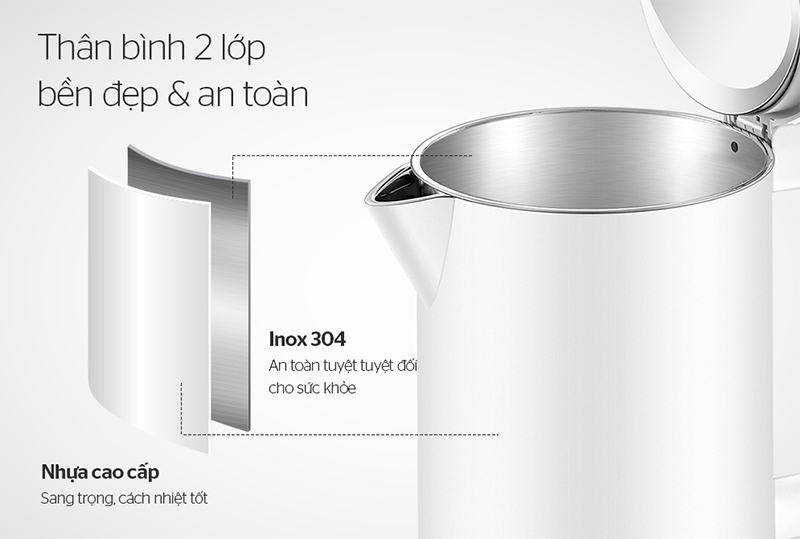 Thiết kế hiện đại, vật liệu bền bỉ