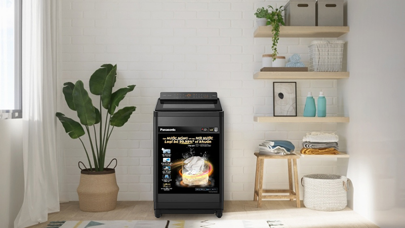 Máy Giặt Panasonic Inverter 11.5 Kg NA-FD115V3BV sở hữu thiết kế tối giản