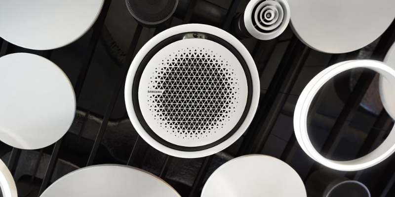 Điều hòa âm trần 360 độ Samsung với thiết kế tròn điều đột phá
