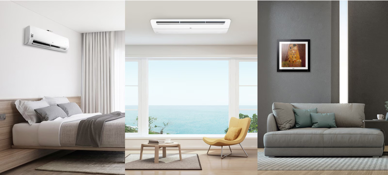 Máy lạnh Multi LG đảm bảo tính thẩm mỹ cho không gian nhà