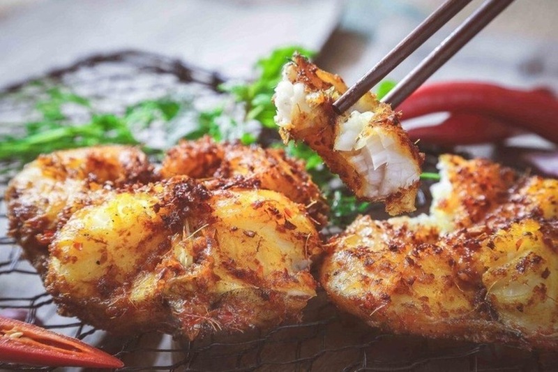 Cá chép giòn nướng riềng sả hấp dẫn