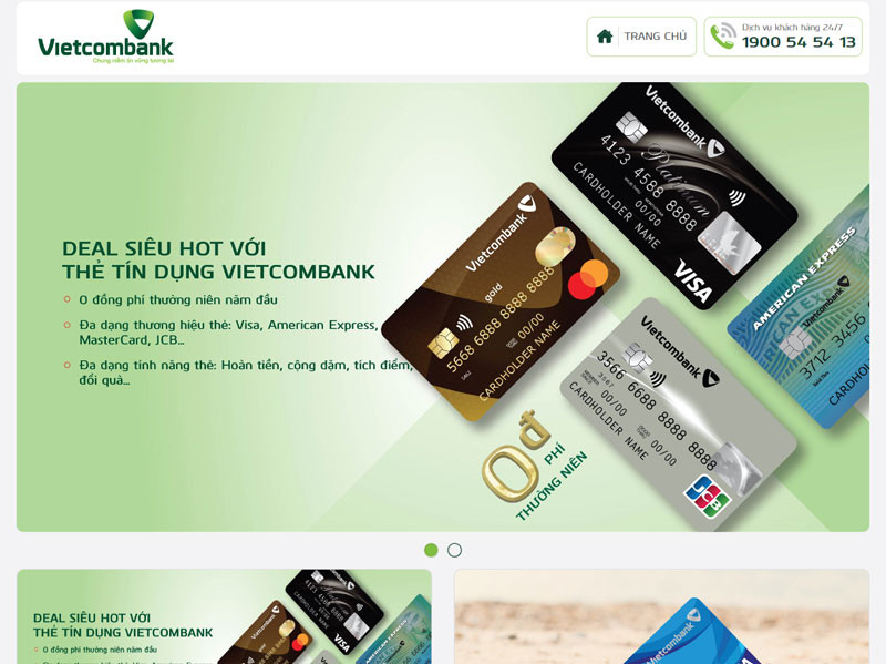 Mở thẻ đen Vietcombank online