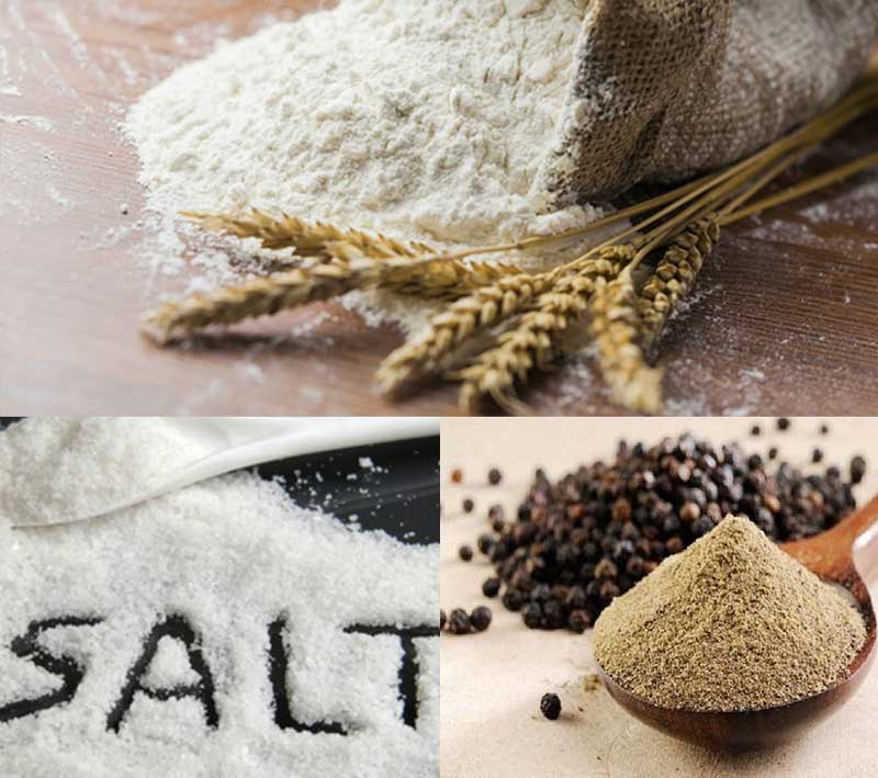 Rắc bột mì, muối hoặc tiêu đuổi kiến