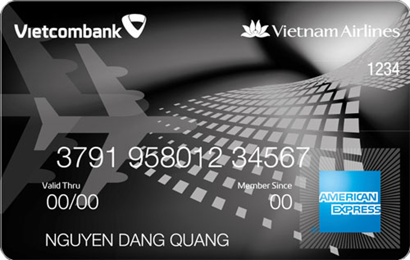Thẻ đen Vietcombank Vietnam Airlines Platinum American Express