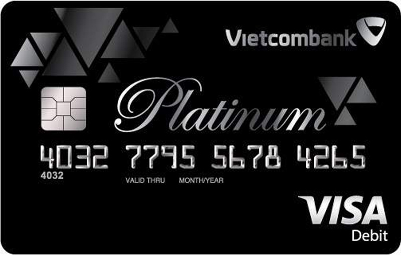 Thẻ đen Vietcombank Visa Platinum Debit