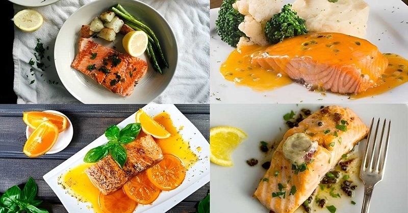 Các món chế biến từ cá hồi