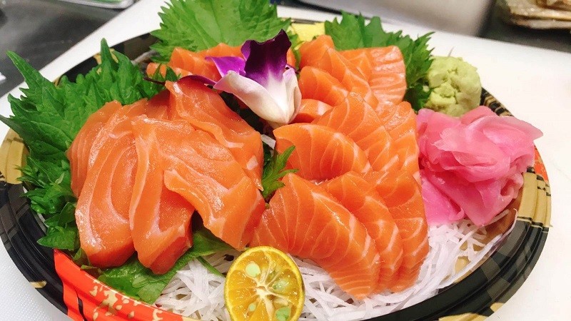 Sashimi cá hồi cực ngon