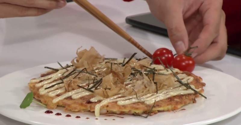 Món bánh xèo Nhật Bản cực hấp dẫn