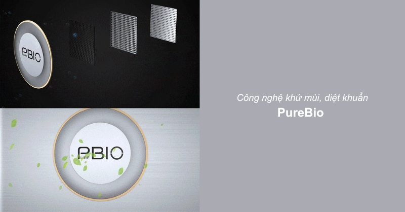 Công nghệ khử mùi, diệt khuẩn PureBio làm sạch không khí trong tủ lạnh Toshiba