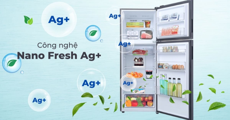 Công nghệ khử mùi Nano Fresh Ag+ trên tủ lạnh Aqua