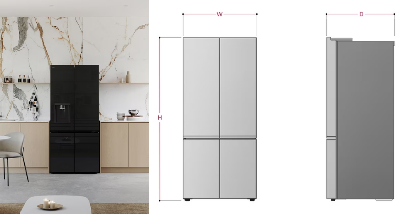 Đo kích thước vị trí đặt tủ trước khi mua