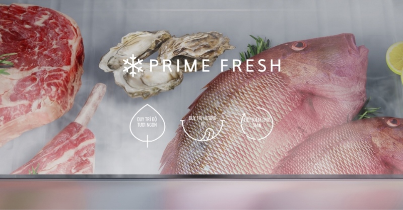 Ngăn đông mềm Prime Fresh trên tủ lạnh Panasonic NR-BC361VGMV