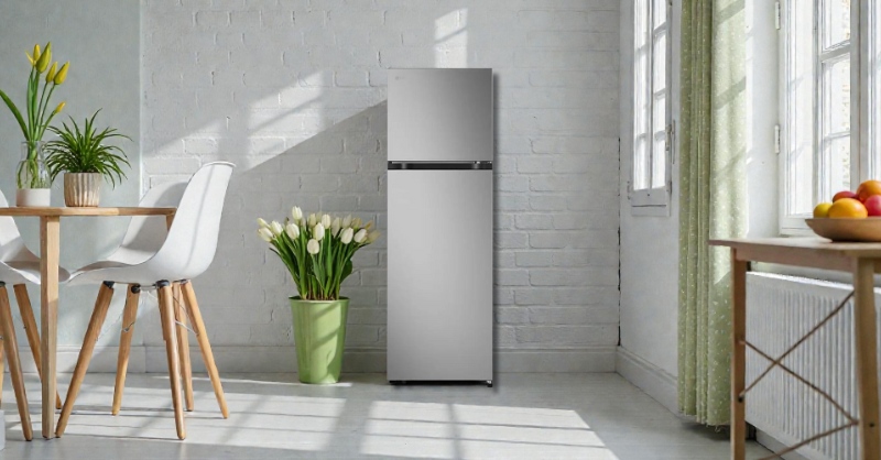 Tủ Lạnh LG LTB26SVM ngăn đá trên quen thuộc với 2 cánh
