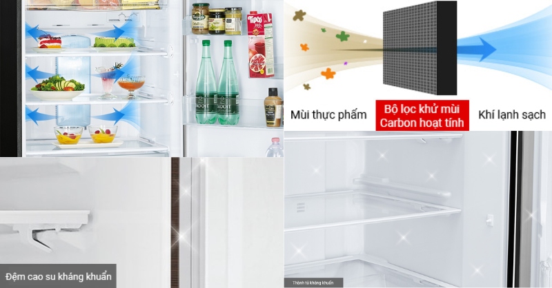 Tủ lạnh Mitsubishi kháng khuẩn, khử mùi