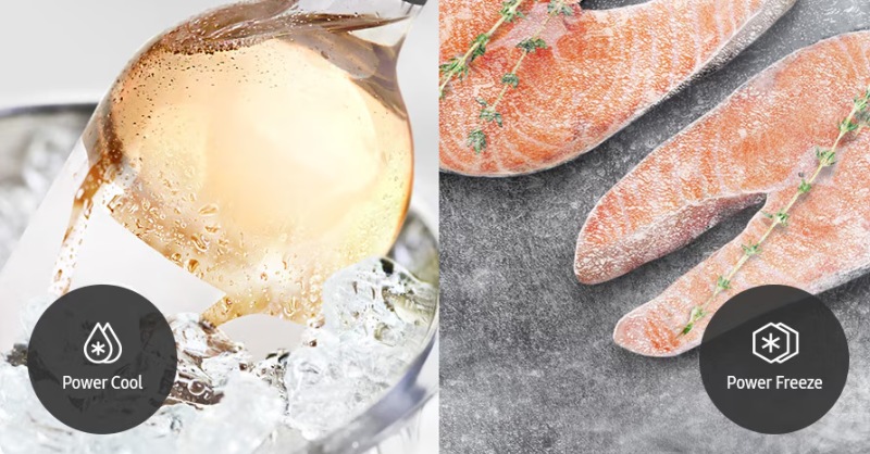 Tủ lạnh Samsung làm lạnh và đông đá ngay tức thì