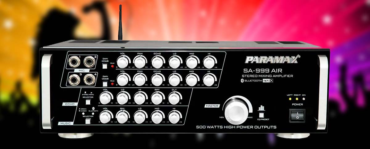 Amply Paramax SA-999 Air có khả năng làm nổi bật giọng hát người dùng