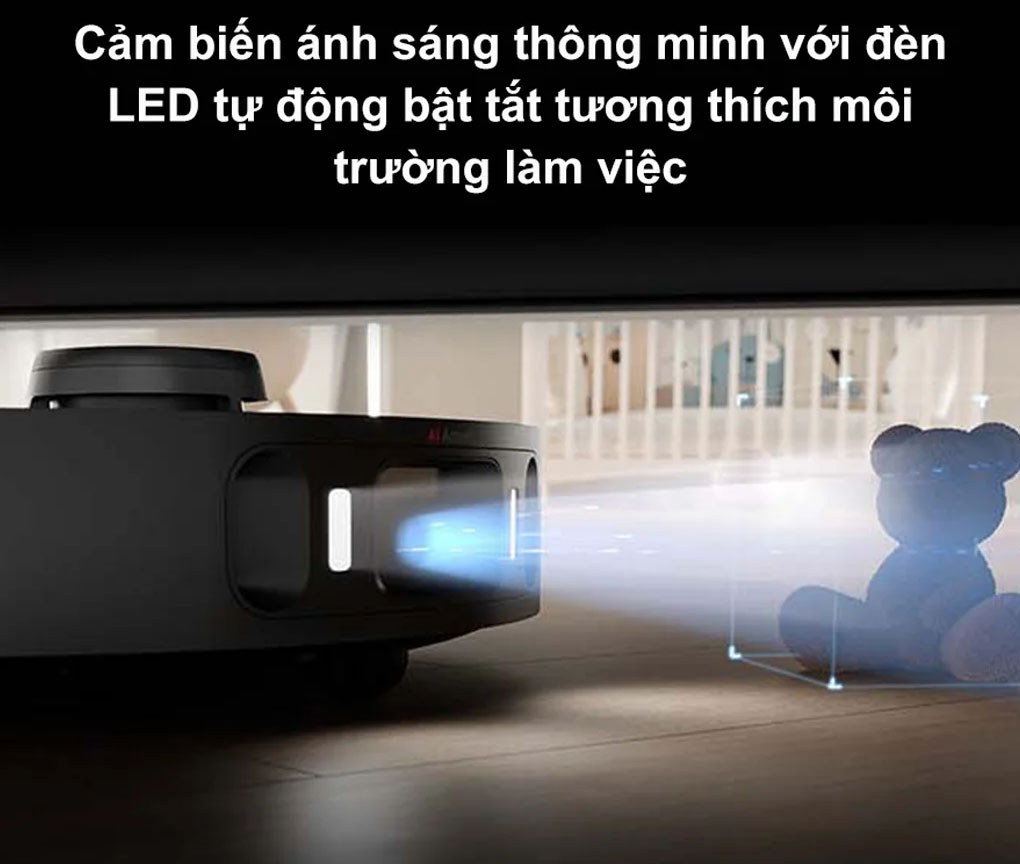 Đèn LED trên Robot hút bụi lau nhà Dreame X30 Ultra 
