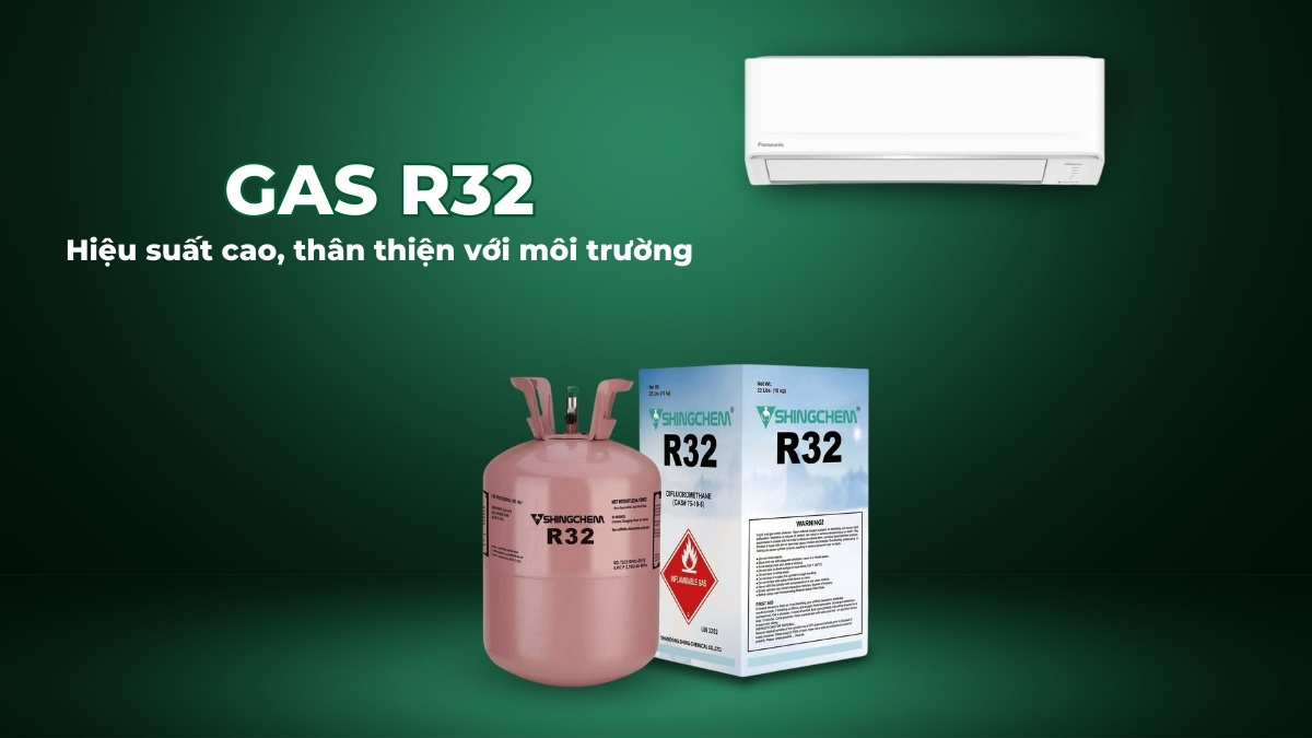Gas R32 giúp thiết bị làm lạnh nhanh, giảm tác động đến môi trường