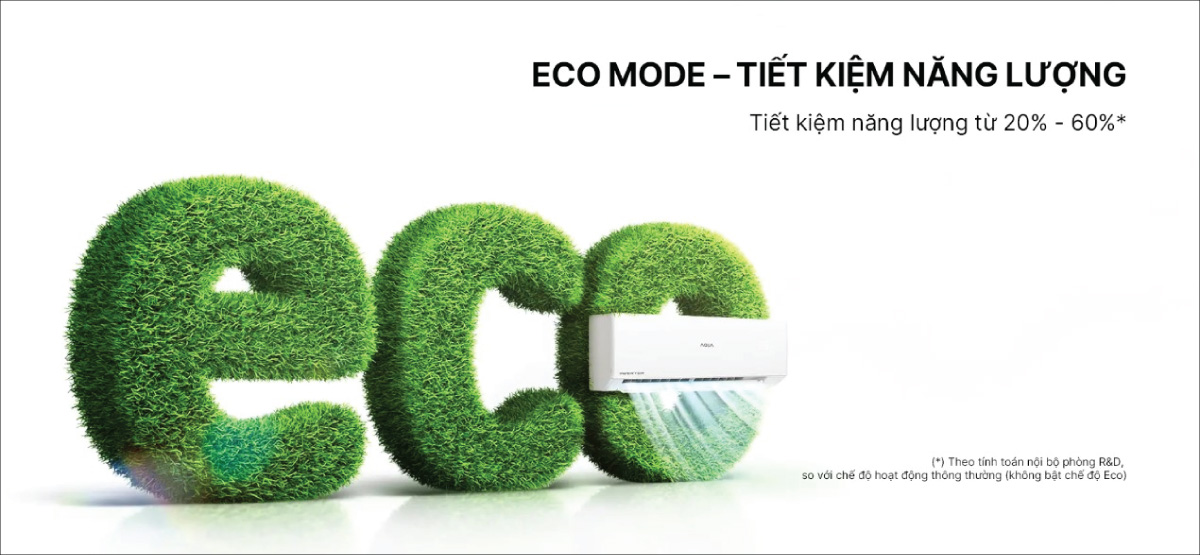 Chế độ Eco nâng cao hiệu quả tiết kiệm điện cho thiết bị