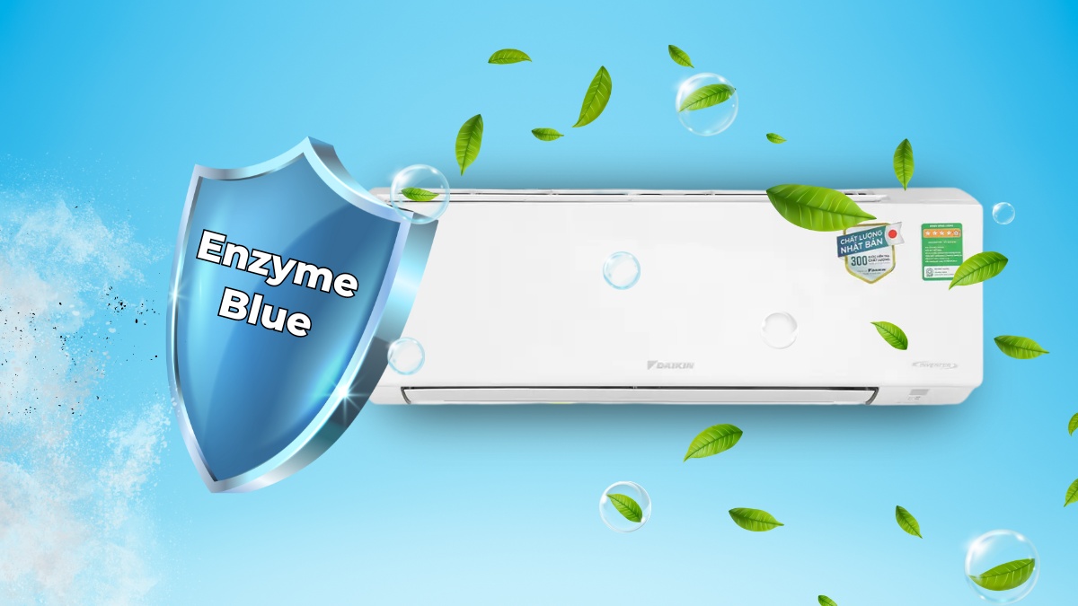Phin lọc Enzyme Blue giữ lại mọi bụi bẩn trong không khí