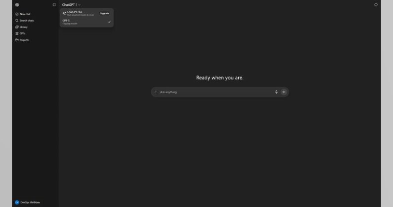 Bắt đầu trải nghiệm ChatGPT Go