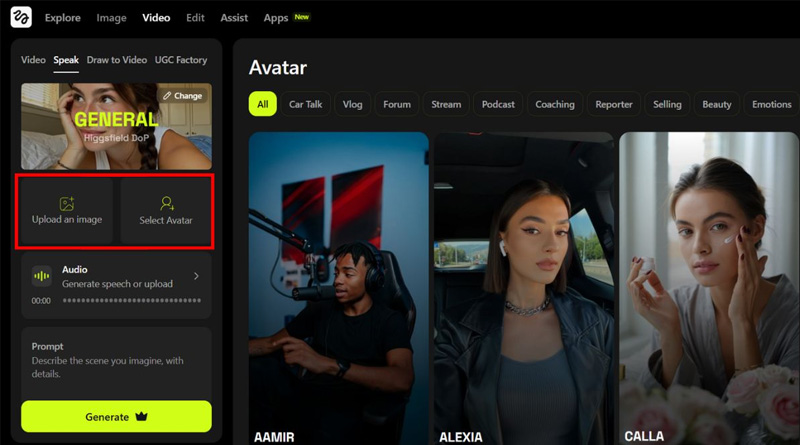 Cách tạo video AI Avatar bằng Higgsfield AI