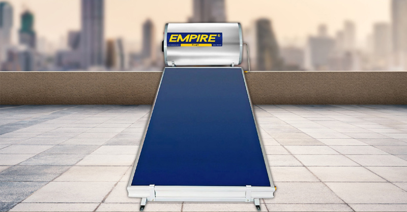 Máy Nước Nóng Empire E-PLAT 200 trang bị tấm thu nhiệt phẳng