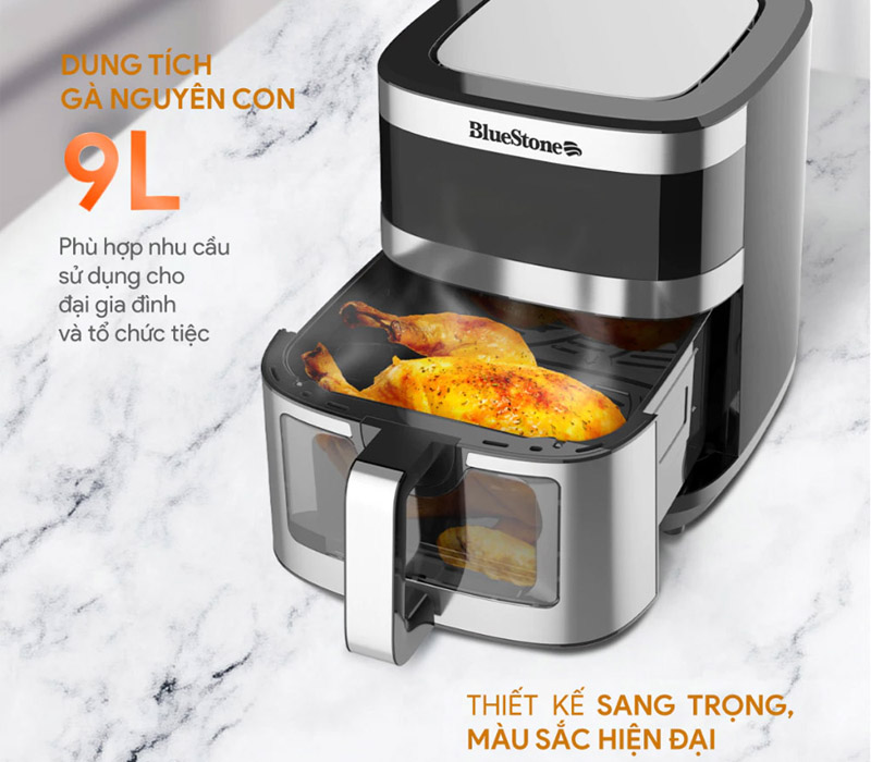 Nồi Chiên Không Dầu Bluestone 9.0 Lít AFB-5886 có dung tích lớn