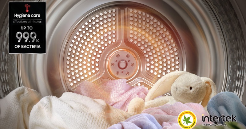 Công nghệ Hygiene Care hỗ trợ khử mùi và diệt khuẩn trên quần áo