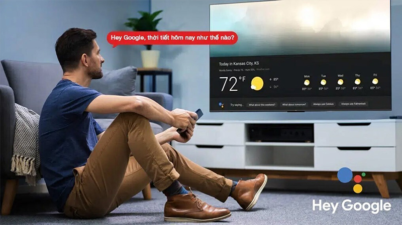 Điều khiển tivi TCL bằng giọng nói