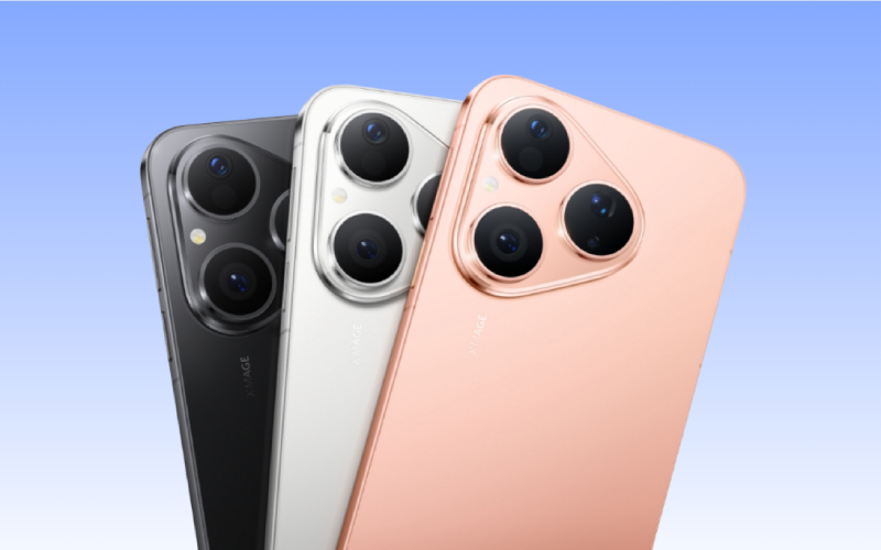 Cụm camera Huawei Pura 80 với ba màu sắc hiện đại