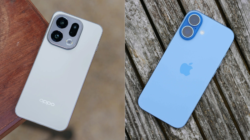 So sánh thiết kế OPPO Find X9 và iPhone 17