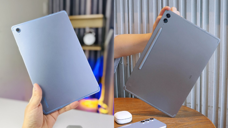 So sánh thiết kế Samsung Tab S10 FE Plus và S9 FE Plus