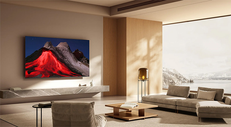 Phong cách thiết kế đặc trưng của tivi Xiaomi nằm ở phần khung viền được chế tác tinh tế